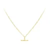 Jack Murphy Jewellers All Jmj & Branded Fashion Jewellery | Jmj Gold Jewellery | 9ct Yellow Gold T-Bar 18" Figaro Necklace