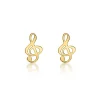 Jack Murphy Jewellers Jmj Gold Jewellery | 9ct Yellow Gold Treble Clef Earrings