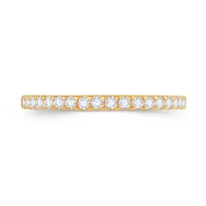 Jack Murphy Jewellers Yellow Gold Wedding & Eternity Rings | 18ct Yellow Gold Triangle Claw Set 2.5mm Diamond Ring 0.50ct
