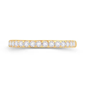 Jack Murphy Jewellers Yellow Gold Wedding & Eternity Rings | 18ct Yellow Gold Triangle Claw Set 2mm Diamond Ring 0.25ct
