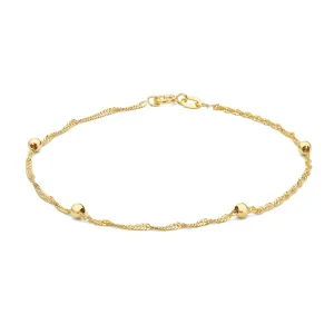 Jack Murphy Jewellers Jmj Gold Jewellery | 9ct Yellow Gold Twist Bead Bracelet