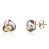 Jack Murphy Jewellers Jmj Gold Jewellery | 9ct Yellow, White & Rose Gold Three Tone 9mm Knot Earrings