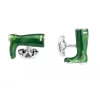 Deakin & Francis Jmj Cufflinks | Green Wellington Boot Cufflinks