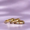 Jack Murphy Jewellers Yellow Gold Wedding Rings | Yellow Gold Wedding & Eternity Rings | Emerald Cut Rub Over Diamond, 18ct Yellow Gold 3mm Band, 0.45ct