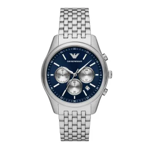 Emporio Armani Mens Emporio Armani Watches | 41mm Antonio Chronograph Stainless Steel Quartz Watch
