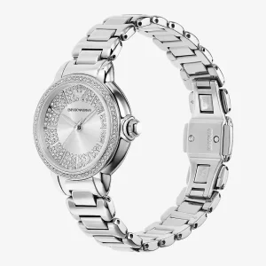 Emporio Armani Ladies Emporio Armani Watches | 32mm Ladies Mia Silver Dial Stainless Steel Bracelet Watch