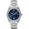 Emporio Armani Mens Emporio Armani Watches | 41mm Men's Blue Dial Stainless Steel Bracelet Watch