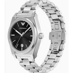 Emporio Armani Mens Emporio Armani Watches | 41mm Three-Hand Date Stainless Steel Watch