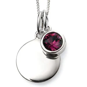 Jack Murphy Jewellers Jmj Birthstone Jewellery | Jmj Sterling Silver Jewellery | February Sterling Silver Crystal Birthstone Personalising Necklace