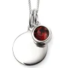 Jack Murphy Jewellers Jmj Birthstone Jewellery | Jmj Sterling Silver Jewellery | January Sterling Silver Crystal Birthstone Personalising Necklace