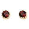 Jack Murphy Jewellers Jmj Birthstone Jewellery | January Yellow Gold Plated Crystal Birthstone Earrings