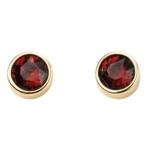 Jack Murphy Jewellers Jmj Birthstone Jewellery | January Yellow Gold Plated Crystal Birthstone Earrings