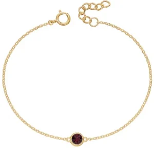 Jack Murphy Jewellers Jmj Birthstone Jewellery | January Yellow Gold Plate Crystal Birthstone Bracelet