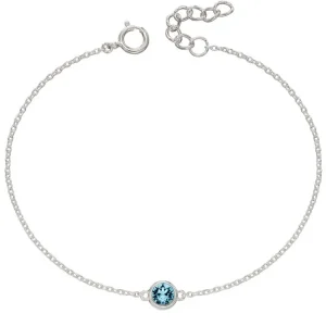 Jack Murphy Jewellers Jmj Birthstone Jewellery | Jmj Sterling Silver Jewellery | March Sterling Silver Crystal Birthstone Bracelet