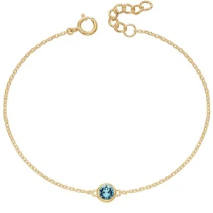 Jack Murphy Jewellers Jmj Birthstone Jewellery | March Yellow Gold Plate Crystal Birthstone Bracelet