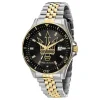 Maserati Mens Maserati Watches | 44mm Sfida Black Dial Two Tone Stainless Steel Bracelet Watch