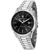 Maserati Mens Maserati Watches | 42mm Sorpasso Black Dial Stainless Steel Bracelet Watch