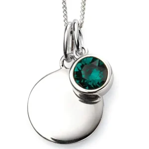 Jack Murphy Jewellers Jmj Birthstone Jewellery | Jmj Sterling Silver Jewellery | May Sterling Silver Crystal Birthstone Personalising Necklace