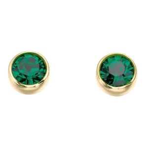 Jack Murphy Jewellers Jmj Birthstone Jewellery | May Yellow Gold Plated Crystal Birthstone Earrings