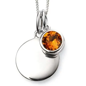 Jack Murphy Jewellers Jmj Birthstone Jewellery | Jmj Sterling Silver Jewellery | November Sterling Silver Crystal Birthstone Personalising Necklace