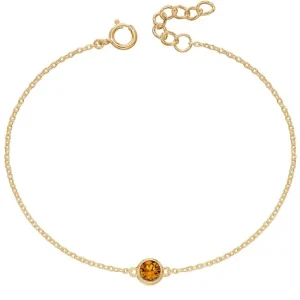 Jack Murphy Jewellers Jmj Birthstone Jewellery | November Yellow Gold Plate Crystal Birthstone Bracelet