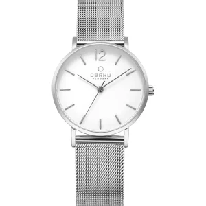 Obaku Ladies Obaku Watches | 32mm MARK LILLE - STEEL Stainless Steel Mesh Bracelet Watch