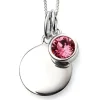 Jack Murphy Jewellers Jmj Birthstone Jewellery | Jmj Sterling Silver Jewellery | October Sterling Silver Crystal Birthstone Personalising Necklace