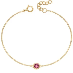 Jack Murphy Jewellers Jmj Birthstone Jewellery | October Yellow Gold Plate Crystal Birthstone Bracelet