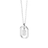 PDPAOLA All Jmj & Branded Fashion Jewellery | Sterling Silver CZ Mini 'B' Initial Necklace