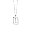 PDPAOLA All Jmj & Branded Fashion Jewellery | Sterling Silver CZ Mini 'L' Initial Necklace