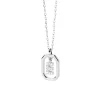 PDPAOLA All Jmj & Branded Fashion Jewellery | Sterling Silver CZ Mini 'E' Initial Necklace