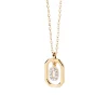 PDPAOLA All Jmj & Branded Fashion Jewellery | Yellow Gold Plate CZ Mini 'O' Initial Necklace