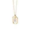 PDPAOLA All Jmj & Branded Fashion Jewellery | Yellow Gold Plate CZ Mini 'H' Initial Necklace