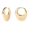 PDPAOLA All Jmj & Branded Fashion Jewellery | Yellow Gold Volcano Hoop Earrings