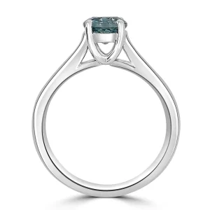 Jack Murphy Jewellers Jmj Gemstone Jewellery | Jmj Diamond Set Jewellery | Platinum Aquamarine Solitaire Channel Set Diamond Band