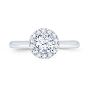 Jack Murphy Jewellers Natural Halo Diamond Rings | Platinum Brilliant Round & Halo Diamond Ring, 0.60ct