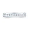Jack Murphy Jewellers Platinum Wedding & Eternity Rings | Platinum Brilliant Round Offset Claw 3.5mm Diamond Ring 0.30ct