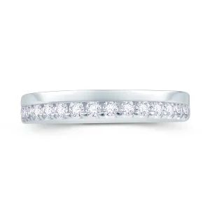 Jack Murphy Jewellers Platinum Wedding & Eternity Rings | Platinum Brilliant Round Offset Claw 3.5mm Diamond Ring 0.30ct