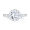 Jack Murphy Jewellers Natural Halo Diamond Rings | Platinum Brilliant Round & Halo Diamond Ring 1.19ct