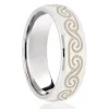 Jack Murphy Jewellers Platinum Wedding Rings | Platinum Celtic Spiral Design Classic Medium 6mm Wedding Band