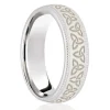 Jack Murphy Jewellers Platinum Wedding Rings | Platinum Celtic Trinity Beaded Edge Classic Medium 6mm Wedding Band