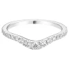Jack Murphy Jewellers Platinum Wedding & Eternity Rings | Platinum Curved Claw Set Diamond Ring 0.33ct