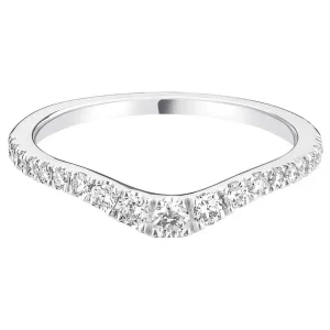 Jack Murphy Jewellers Platinum Wedding & Eternity Rings | Platinum Curved Claw Set Diamond Ring 0.33ct