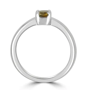 Jack Murphy Jewellers Jmj Gemstone Jewellery | Platinum Emerald Cut Yellow Sapphire Solitaire
