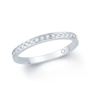 Jack Murphy Jewellers Platinum Wedding & Eternity Rings | Platinum Inlaid Brilliant Round 2mm Diamond Ring 0.17ct