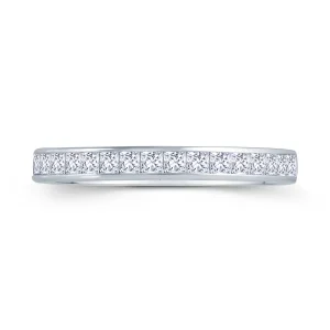 Jack Murphy Jewellers Platinum Wedding & Eternity Rings | Platinum 2.5mm Channel Set Princess Cut Diamond Ring 0.50ct