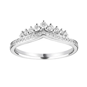 Jack Murphy Jewellers Platinum Wedding & Eternity Rings | Platinum 1.70mm Graduating Round Wishbone Diamond Ring 0.32ct