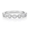 Jack Murphy Jewellers Platinum Wedding & Eternity Rings | Platinum 2mm Marquise & Round Fancy Cut Diamond Ring 0.34ct