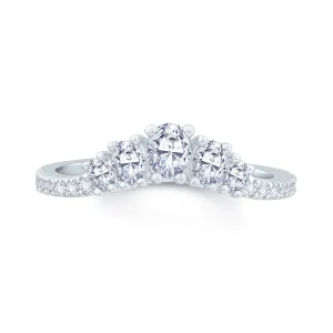Jack Murphy Jewellers Platinum Wedding & Eternity Rings | Platinum 1.65mm Oval & Round Diamond Set Band 0.55ct