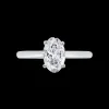 Jack Murphy Jewellers Natural Solitaire Diamond Rings | Platinum Oval Solitaire Diamond Ring, 1.00ct